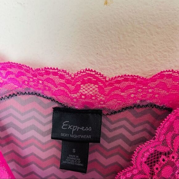 NWOT Vintage Y2K Express Mesh Sheer Lace Tank Top Small - Picture 3 of 4